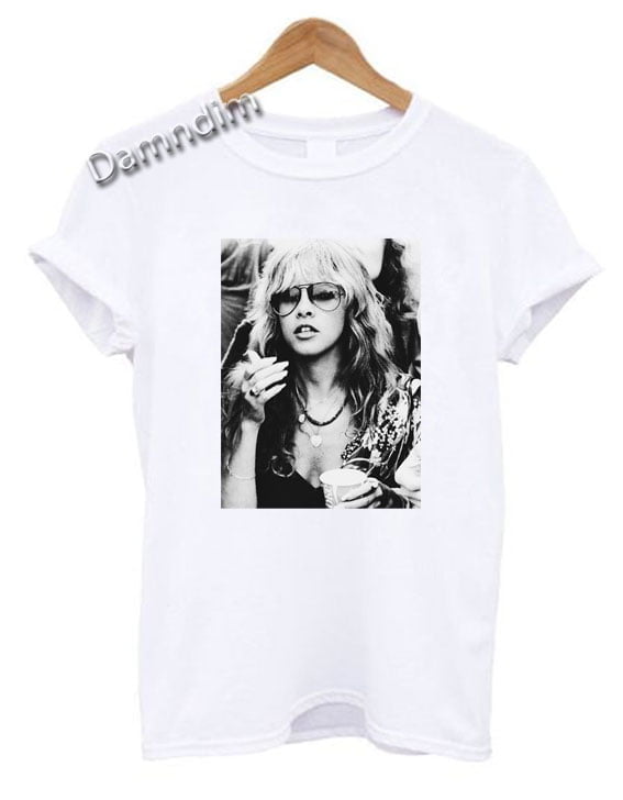 Stevie Nicks Photo Funny Graphic Tees, Funny Quotes Tee Shirts