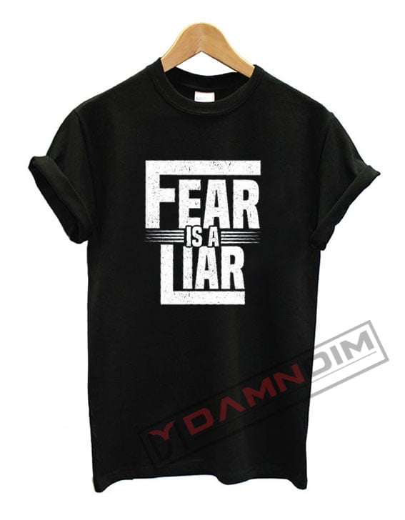 Fear is a liar T Shirt - damndim.com