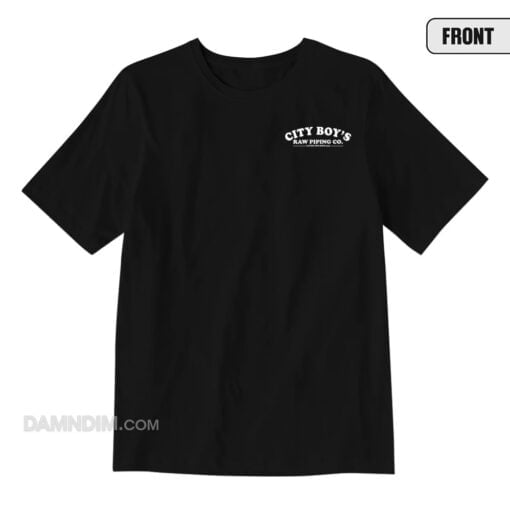 City Boys Raw Piping Co Laying Pipe T-Shirt