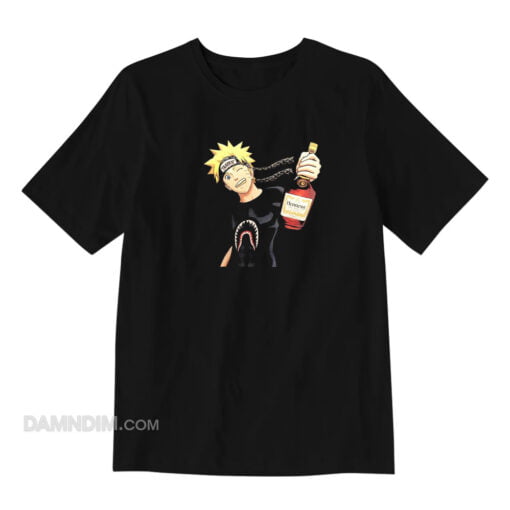 Naruto Holding A Hennessy Bottle T-Shirt