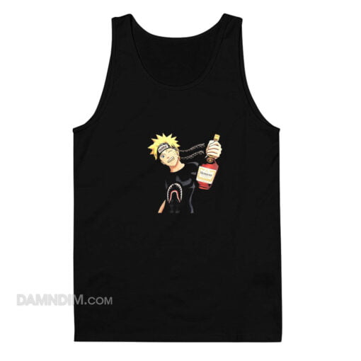Naruto Holding A Hennessy Bottle Tank Top